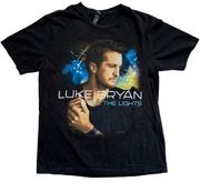 Luke Bryan Kill The Lights Double Sided Concert Tour T-shirt Small