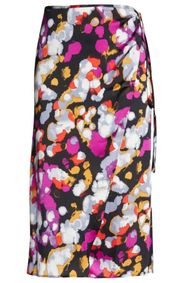 Painted Confetti Wrap Maxi Skirt