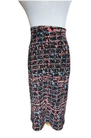 NWT Womens Lularoe Multicolored Tribal Aztec Cassie Pencil Skirt - Sz 2X