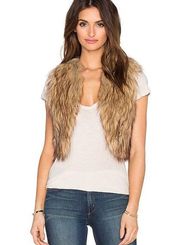 Jack by BB Dakota Azza Faux Fur Vest size XS