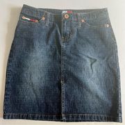 Vintage Y2K Tommy Hilfiger jean skirt dark wash size 3