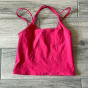 Dion Lee X carbon 38 pink crop tank