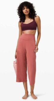 LULULEMON Align Wide Leg Crop 23" Soft Cranberry Size 2