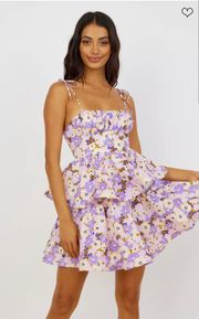 NWT Purple Floral  Mini Dress