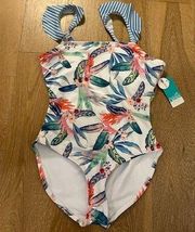 Oasis tropical swim one piece new with tag