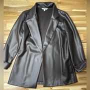 Brown Leather Blazer