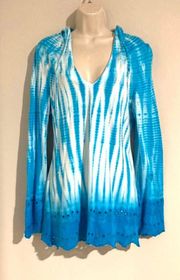 Like new tie dye  hooded top. Sz M