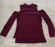 Maroon Turtleneck Sweater