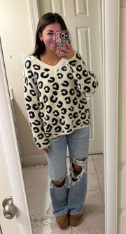 Animal Print Sweater 