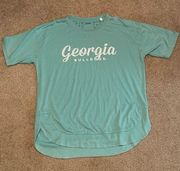 Uga Georgia bulldogs teal tshirt womens size medium brand new