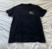 Quiksilver Black Multi Color Logo T-Shirt