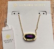 NWT Kendra Scott Elisa Iridescent Necklace