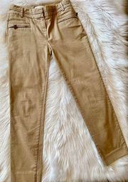 Womens khaki Cotton Trousers  Size 28