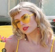 Yellow Tinted Frameless Sunglasses as seen on Taylor Swift and Ilana Glazer