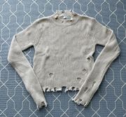 Distressed Oversized Sweater - Size XS/S