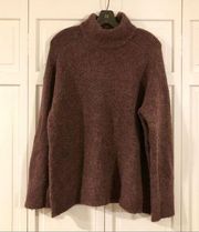 Nanette lepore wool blend mock neck cozy sweater size m