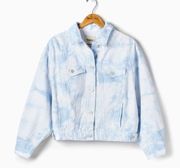 NWT Kensie Oversized Denim Jacket Tie Dye