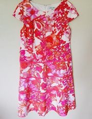 Sandra Darren floral a-line dress size 18