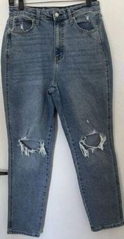 ARIZONA Light Denim Jeans Juniors High Rise Size 11 Distressed