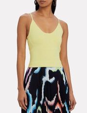 A.L.C. Ava Sleeveless Tank Top in Lemon Large Womens Knit