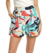 NWT Walter Baker Taylor Shorts MEDIUM Floral 100% Cotton High Waist Woven Summer