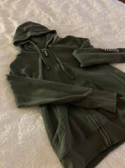 Army Green Zip Up