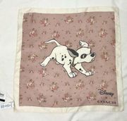 COACH X DISNEY Dalmatian Scarf Silk Bandana NWT 101 Dalmatians Puppy Patch