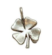 Lucky Shamrock 4-Leaf Clover 925 Solid Sterling Silver Charm Pendant USA MADE