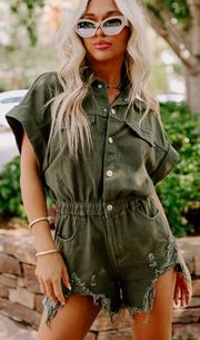 Denim Romper