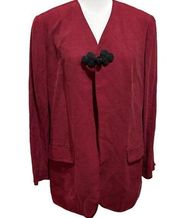 TRACY REESE MAGASCHONI SILK RED BLAZER 12