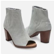 Toms gray peep Toe Heels size10