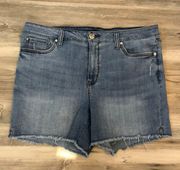 Seven 7 Jean Shorts Size 14, Stretchy, waist is 18, length is 15