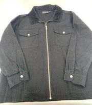 No Boundaries Cotton Canvas Black Jacket Size 2XL