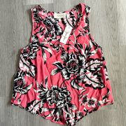 NWT Yumi Kim Floral Surprise Top in Coral Cabana size S