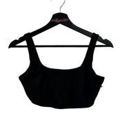 NWT  MWL Flex Square-Neck Sports Bra Black Size Small