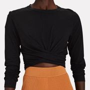 A.L.C Juliette Cross-Front Top Black