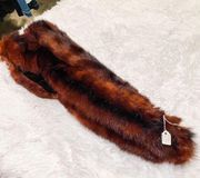 Vintage 1920’s Stone Marten Real Fur Shoulder Drape in Brown