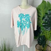 Free People  x vintage souls • palm tree graphic oversized tee