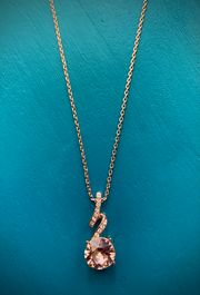 Bronze Rhinestone Necklace