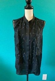 Kenneth Cole New York sheer blouse