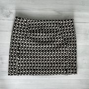 Diane Von Furstenberg Black & White Wool Mini Skirt Size 6/M