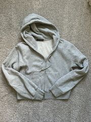 Knit Gray Zip Up