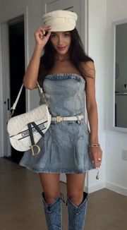 denim dress sleeveless cowboy cowgirl western mini