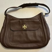 Tory Burch Brown Leather Shoulder Bag