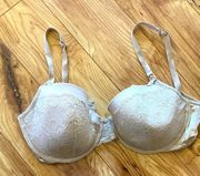 Motherhood maternity bra 40 DD tan very comfortable has underwire