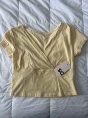 Khols Yellow Cropped T-shirt