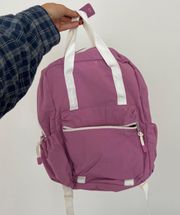 purple backpack