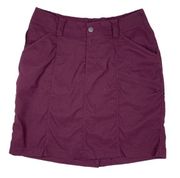 Duluth Trading Co Dry on the Fly Improved Skort Red Violet Mid-Rise Size 10