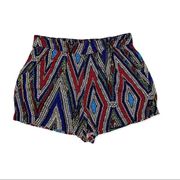 Mossimo Supply Co. Aztec Print High Waisted Pull On Shorts