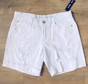 Articles Society Shorts 26 Denim Jean White Bermuda Distress Summer Casual Women